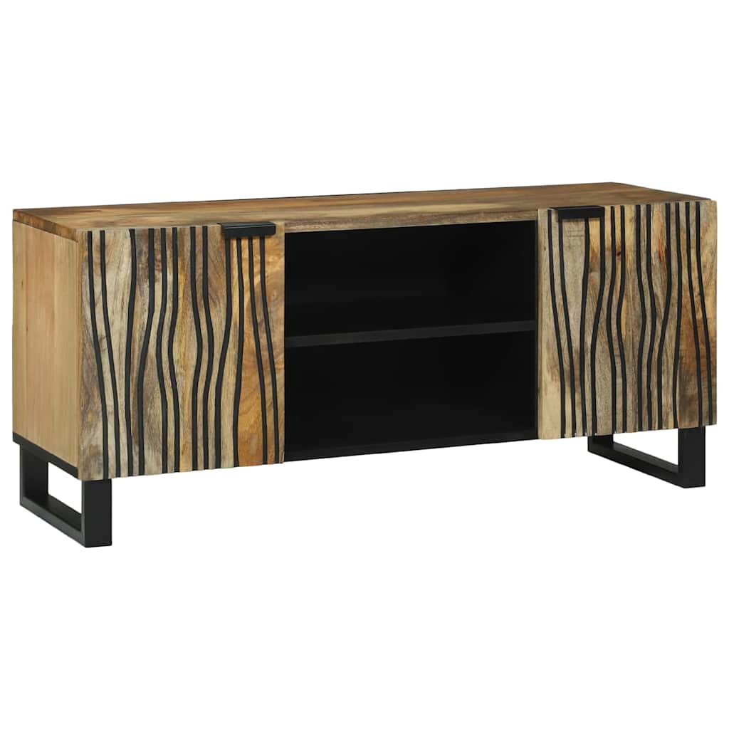 TV-Schränk Braun 105 x 33 x 46 cm massives Mangoholz