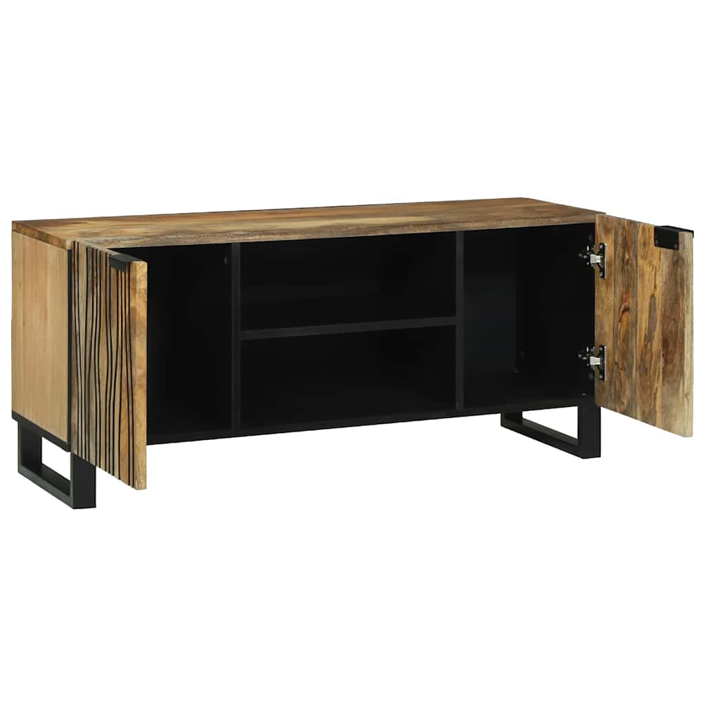 TV-Schränk Braun 105 x 33 x 46 cm massives Mangoholz