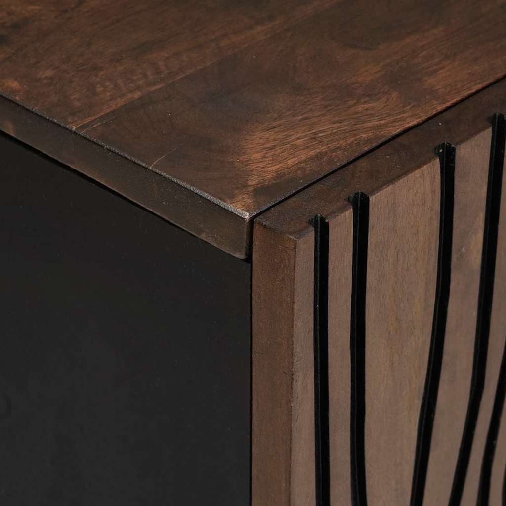 TV-Schränk Braun 105 x 33 x 46 cm massives Mangoholz