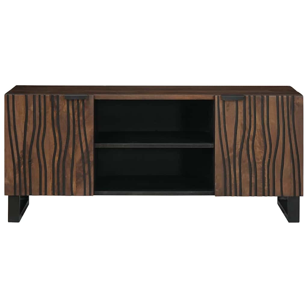 TV-Schränk Braun 105 x 33 x 46 cm massives Mangoholz
