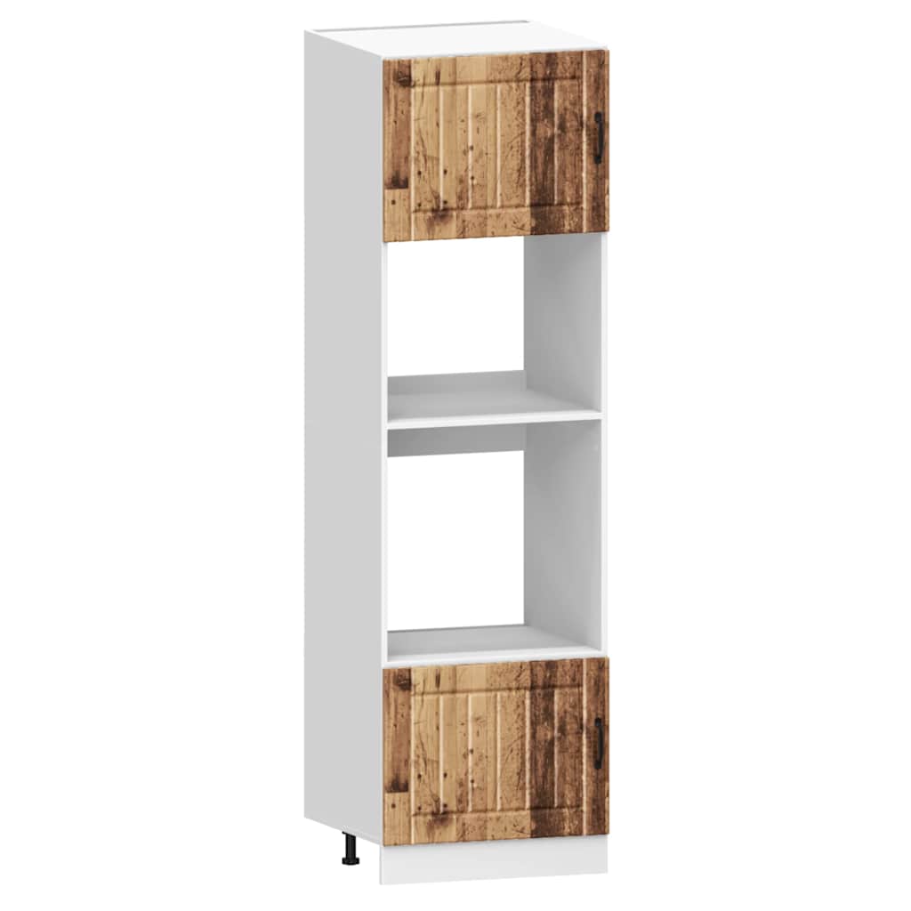 7-tlg. Küchenschrank-Set Kalmar Altholz-Optik Holzwerkstoff
