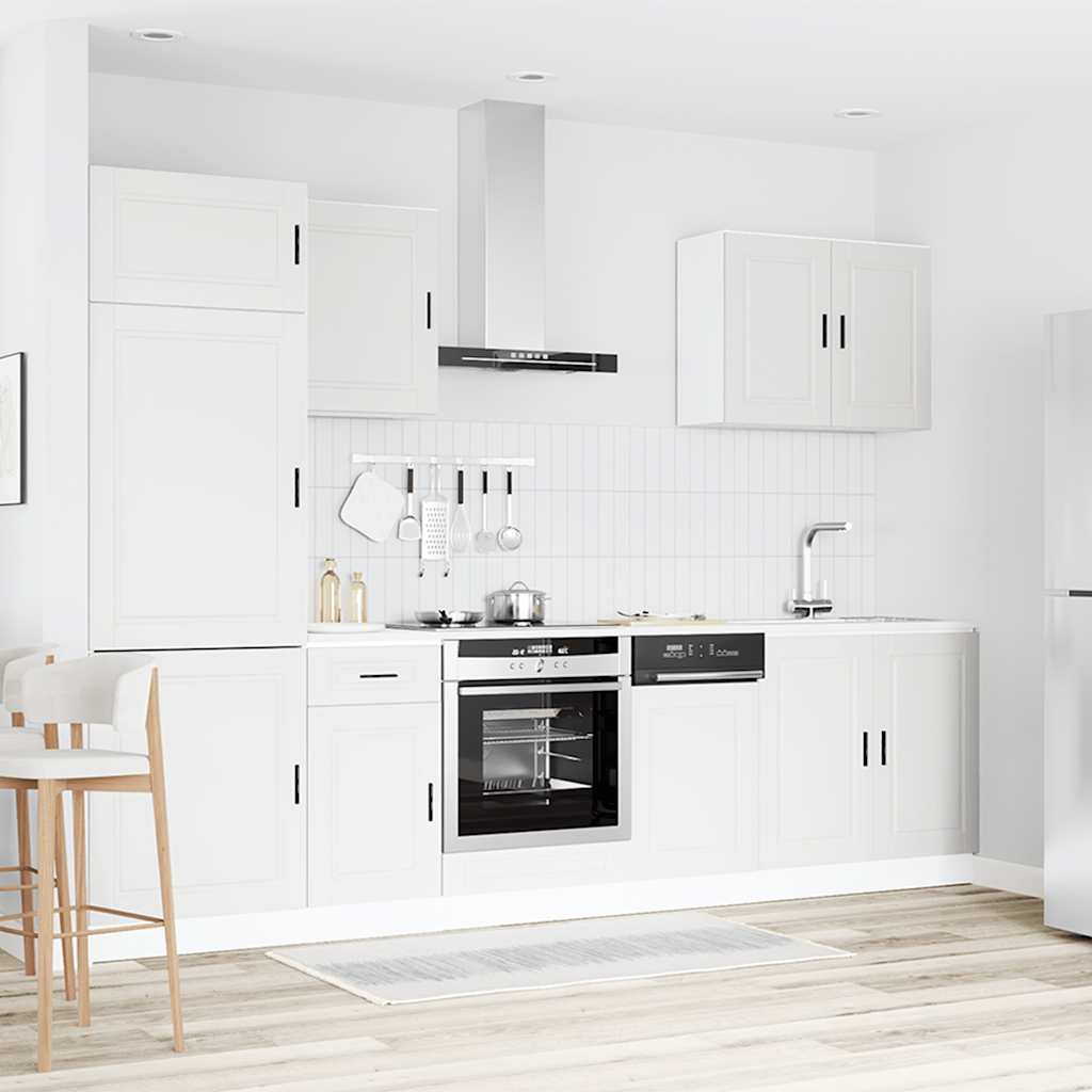 7-tlg. Küchenschrank-Set Porto Weiß Holzwerkstoff
