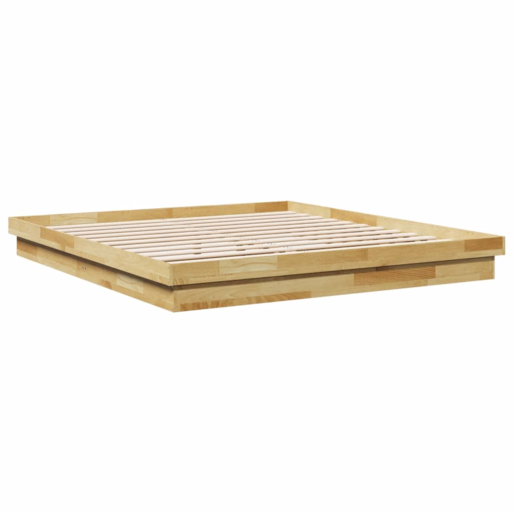 Massivholzbett ohne Matratze 180x200 cm Eichenholz