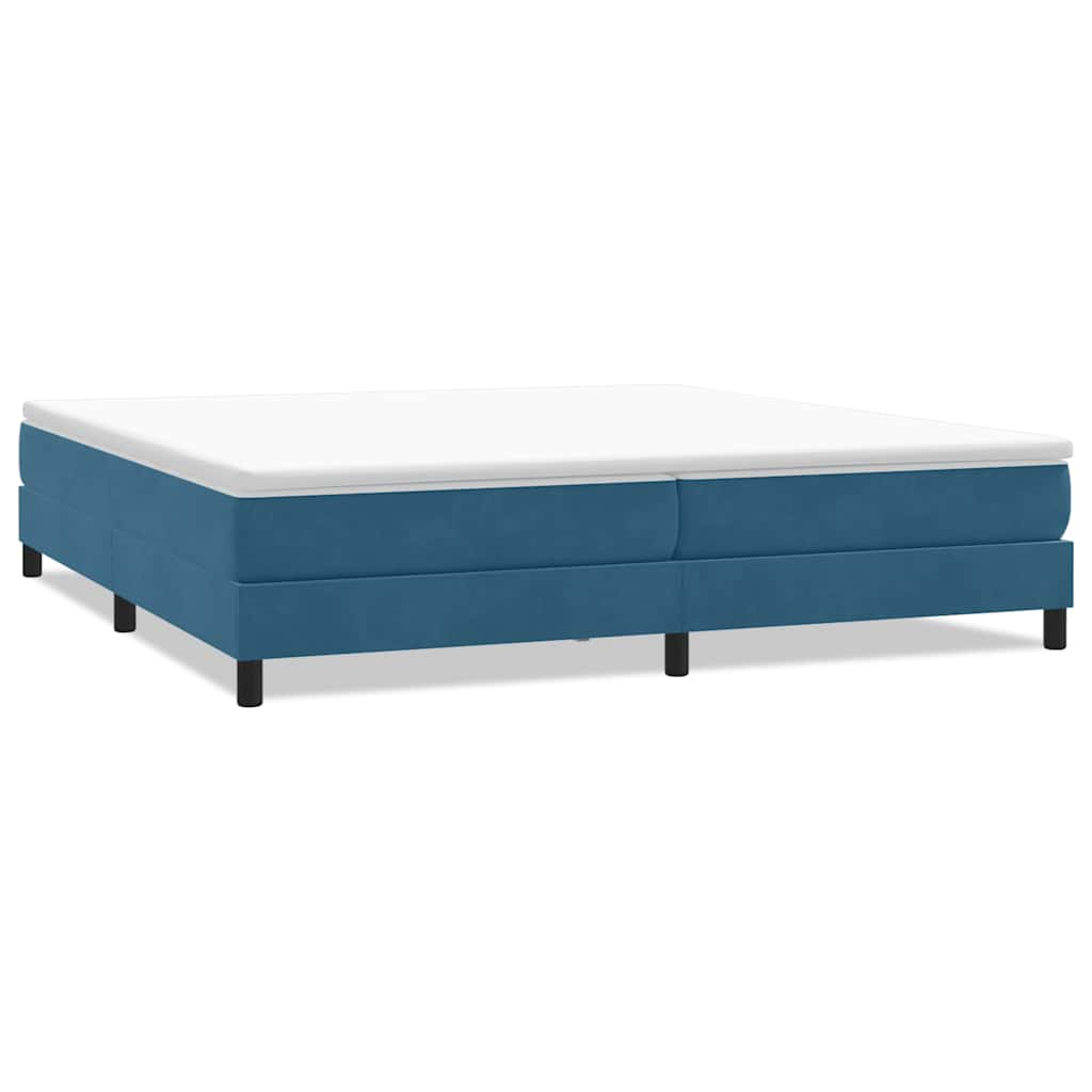 Boxspringbett ohne Matratze Dunkelblau 200x210 cm Samt