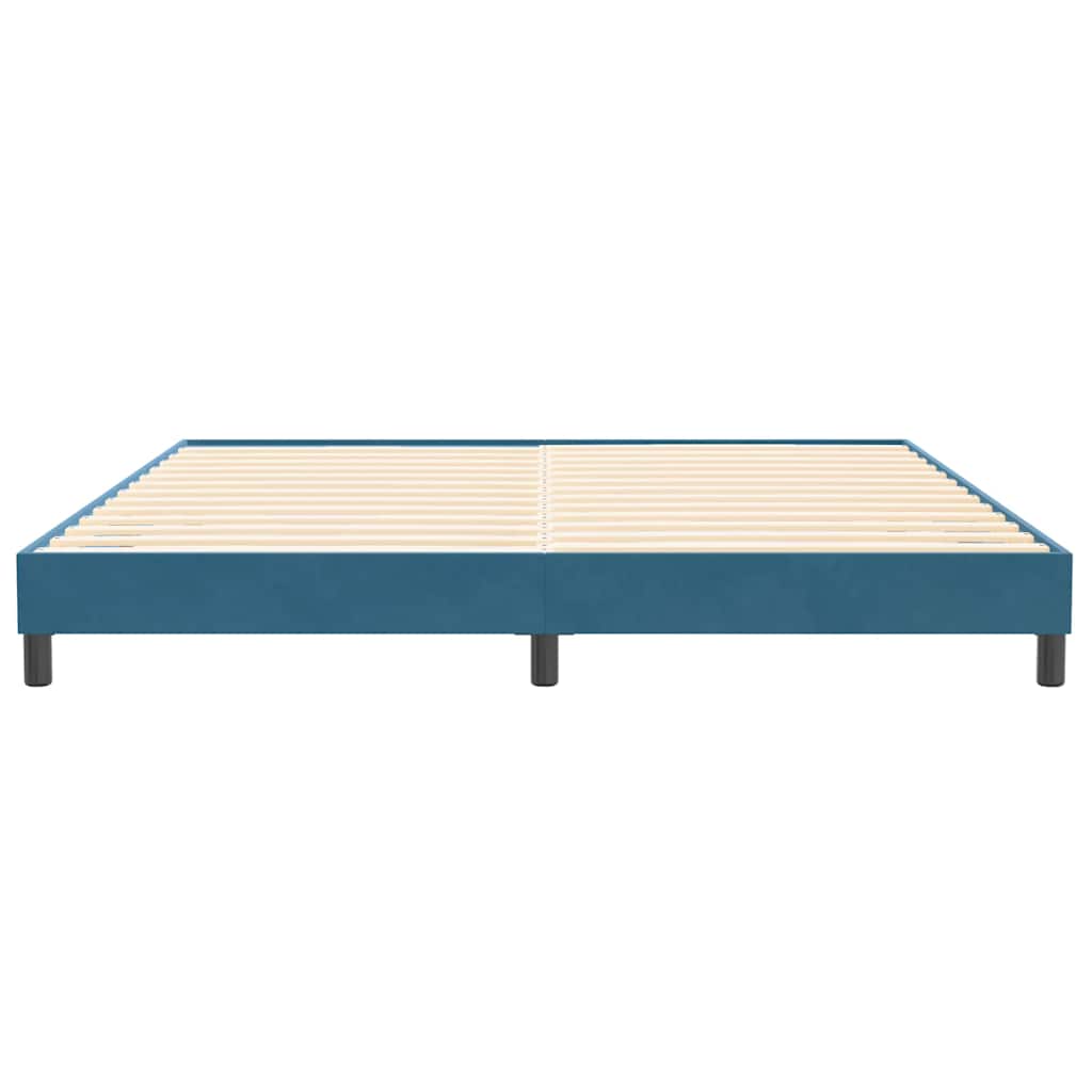 Boxspringbett ohne Matratze Dunkelblau 200x210 cm Samt