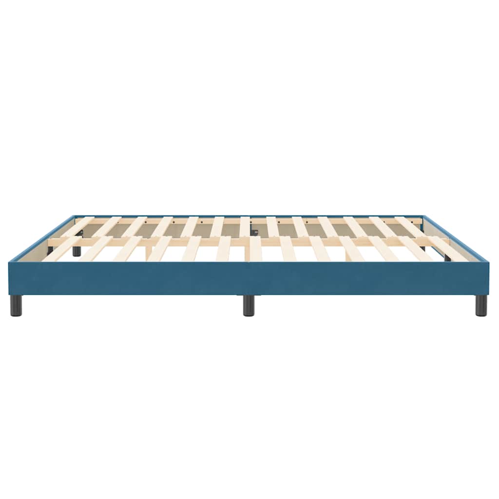 Boxspringbett ohne Matratze Dunkelblau 200x210 cm Samt