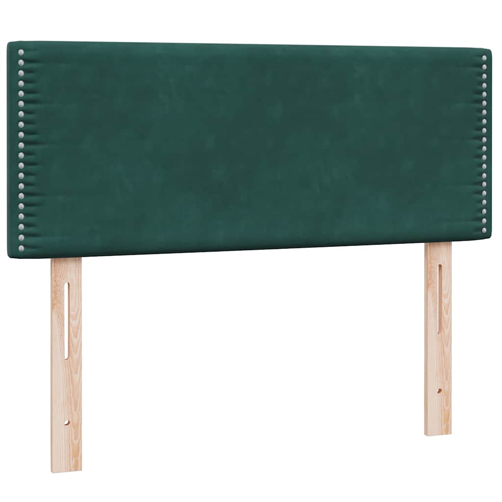 Boxspringbett mit Matratze Dunkelgrün 120x210 cm Samt