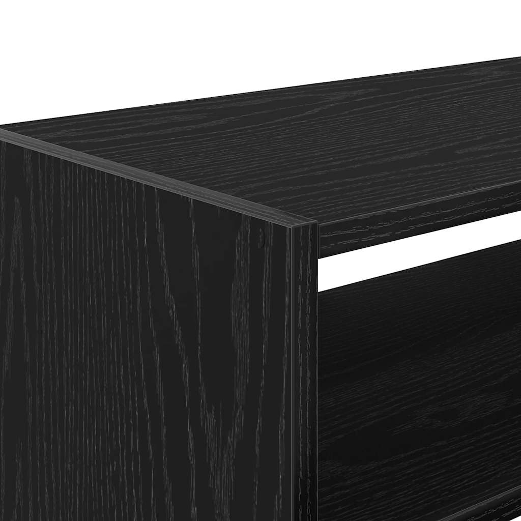 Schuhregal Stapelbar Schwarze Eiche 60x30x30,5 cm
