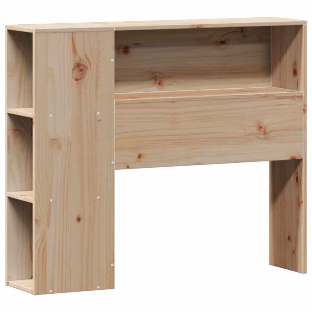 Massivholzbett mit Regal ohne Matratze 90x190 cm Kiefer
