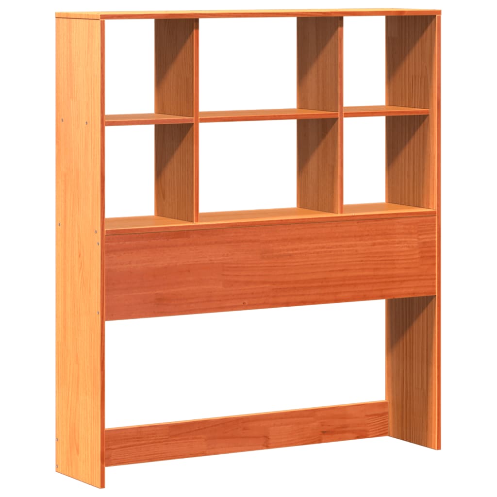 Massivholzbett ohne Matratze Wachsbraun 90x190 cm Kiefernholz