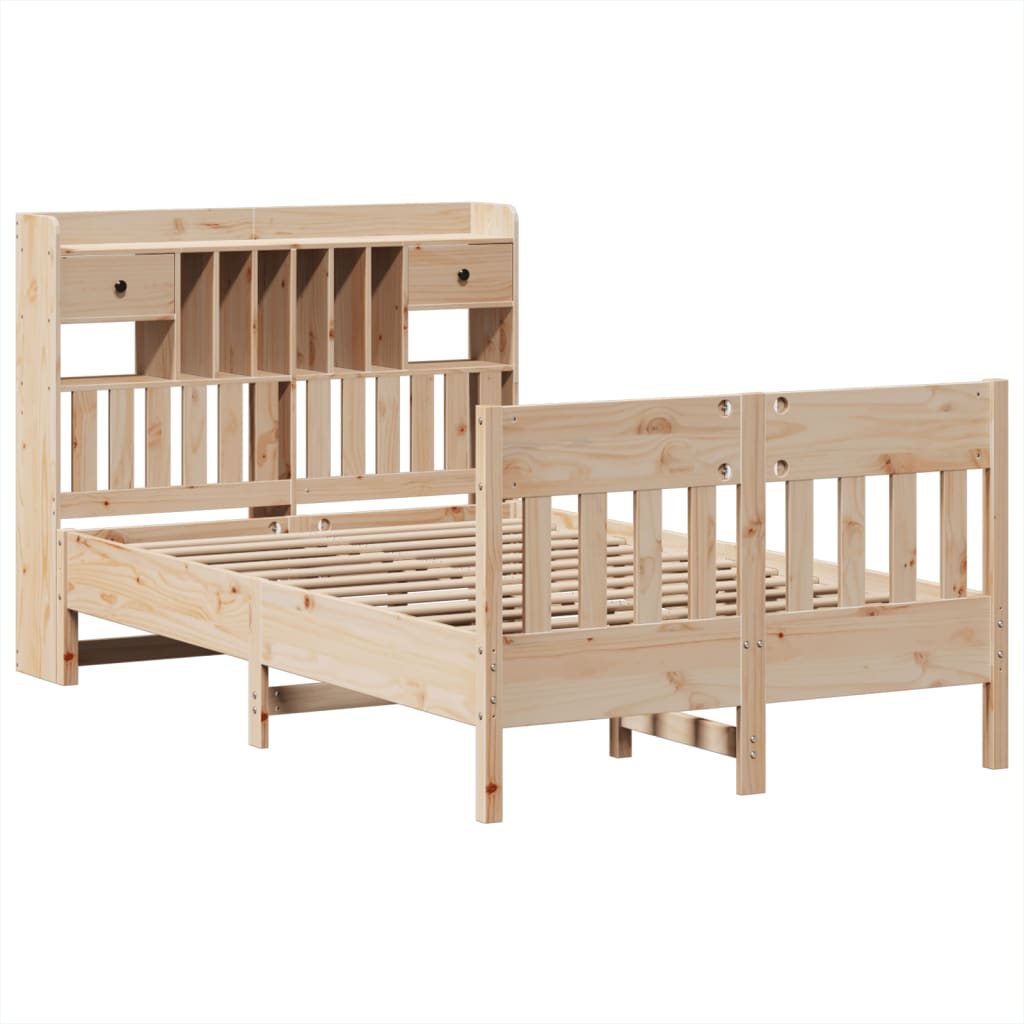 Massivholzbett ohne Matratze 135x190 cm Kiefernholz