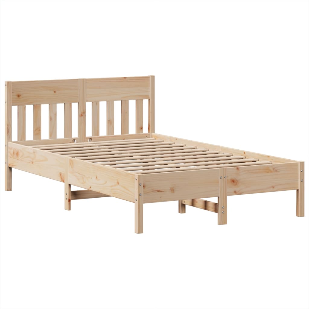 Massivholzbett ohne Matratze 135x190 cm Kiefernholz
