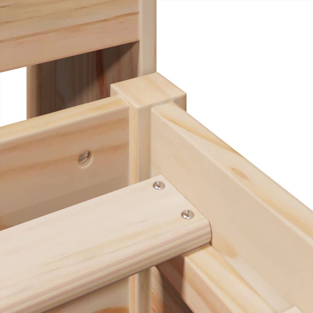 Massivholzbett ohne Matratze 135x190 cm Kiefernholz