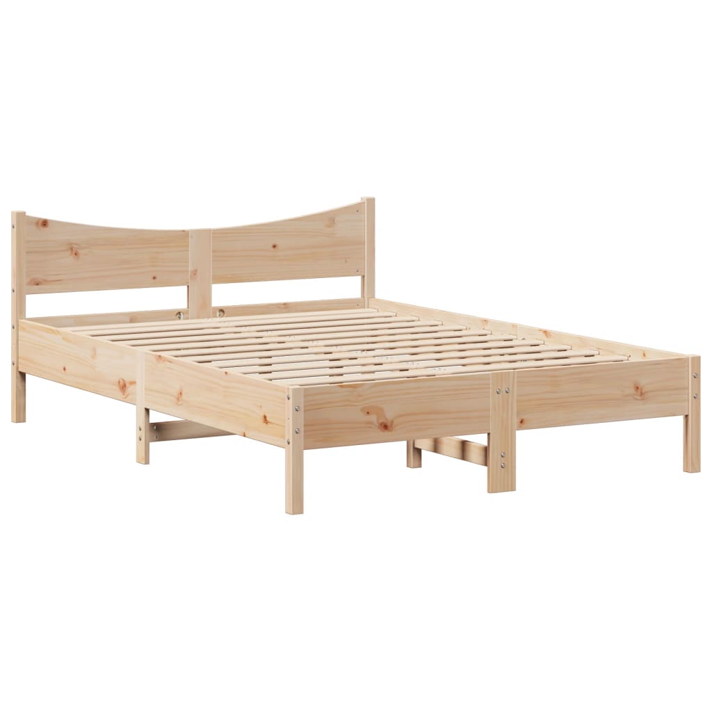 Massivholzbett ohne Matratze 150x200 cm Kiefernholz