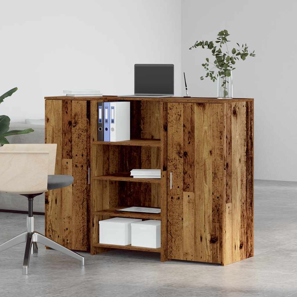 Empfangstheke Altholz-Optik 135x50x103,5 cm Holzwerkstoff