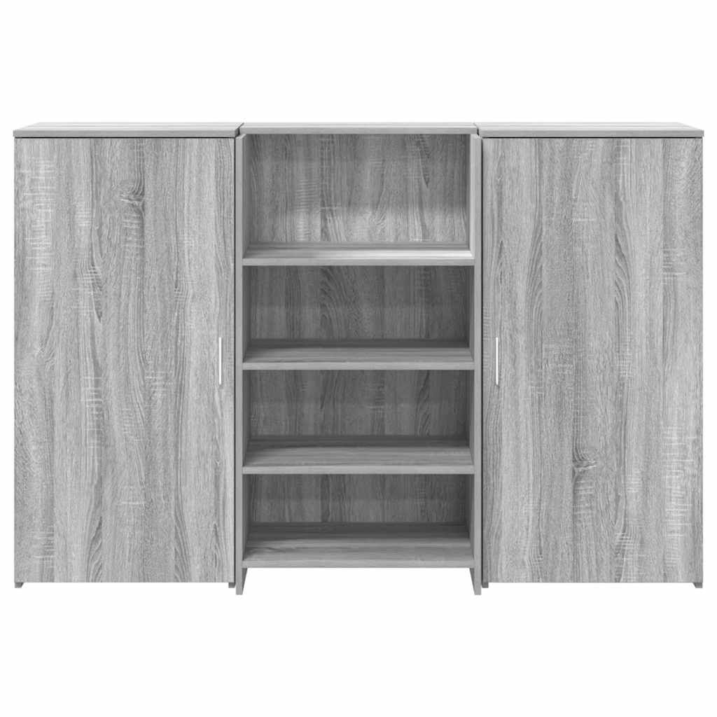 Empfangstheke Grau Sonoma 155x50x103,5 cm Holzwerkstoff