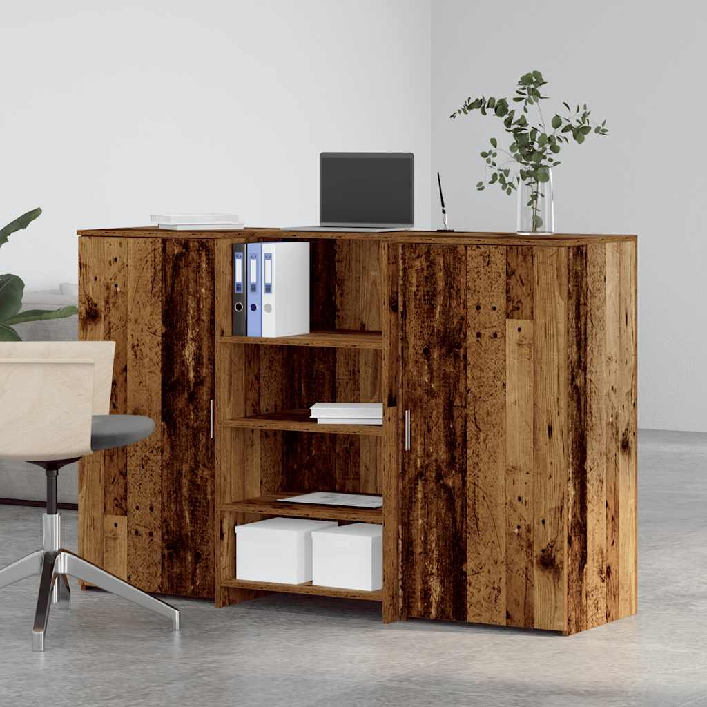 Empfangstheke Altholz-Optik 155x50x103,5 cm Holzwerkstoff