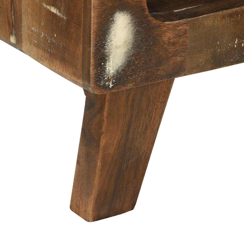 Couchtisch Mehrfarbig 50 x 50 x 35 cm recyceltes Massivholz