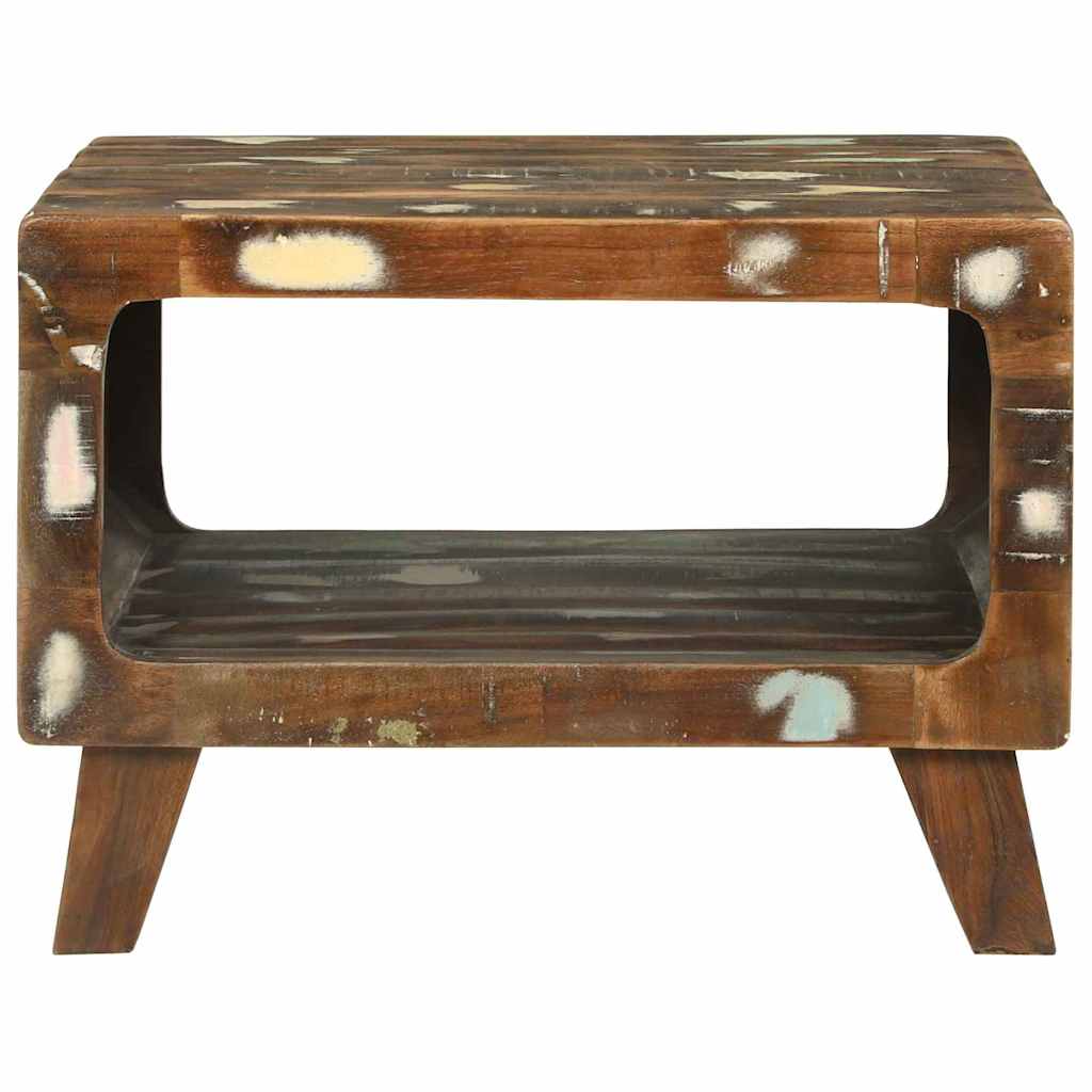 Couchtisch Mehrfarbig 50 x 50 x 35 cm recyceltes Massivholz