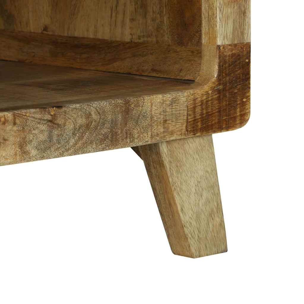 Couchtisch Braun 50 x 50 x 35 cm Raues Mango-Massivholz