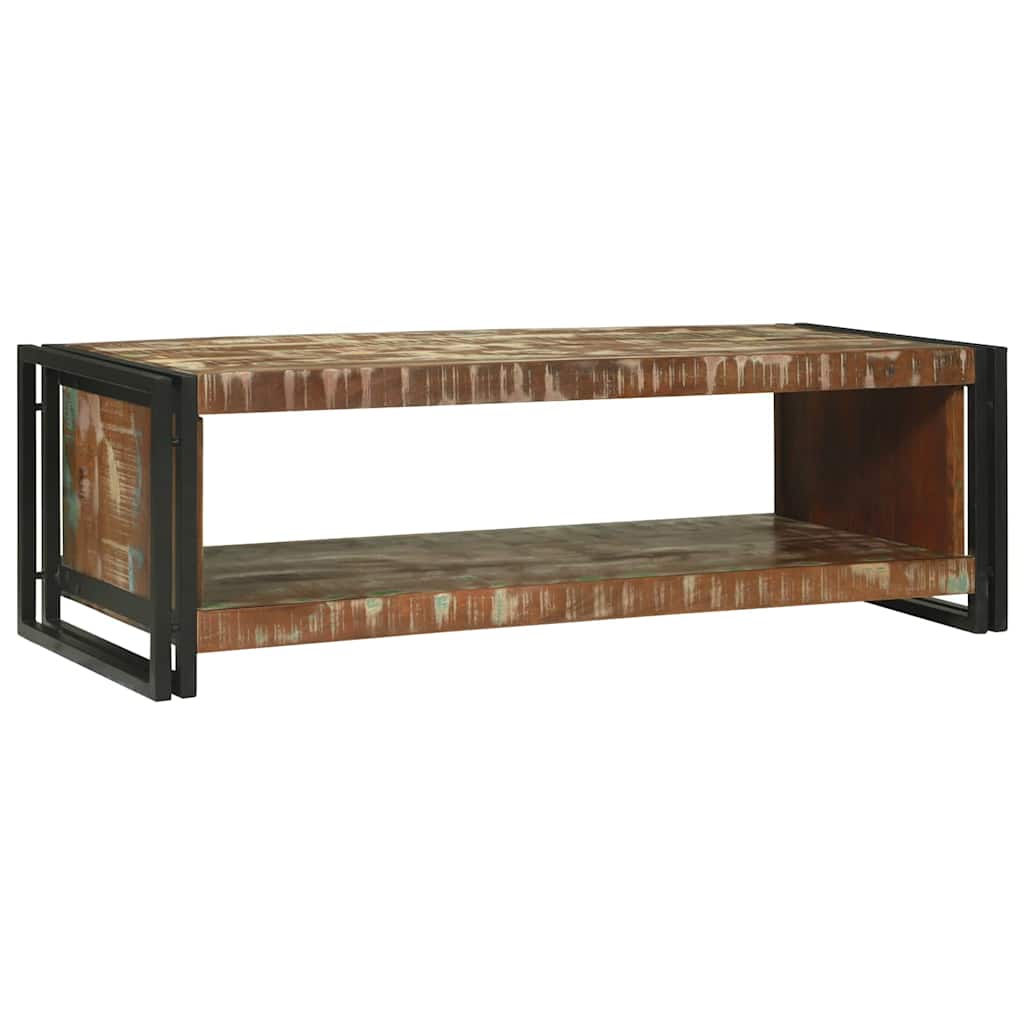 Couchtisch Braun 120 x 50 x 38 cm recyceltes Massivholz