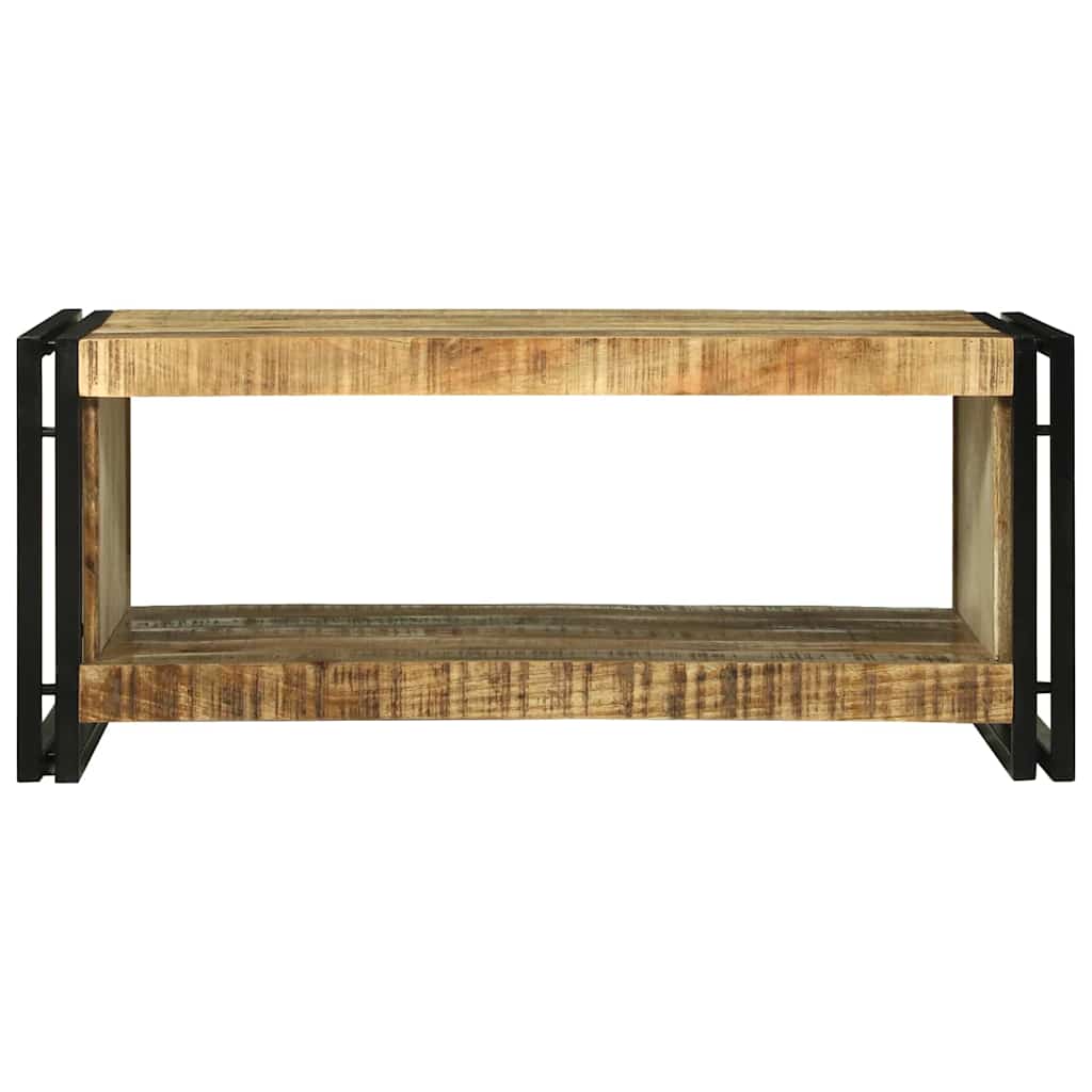 Couchtisch Braun 90 x 50 x 38 cm Raues Mango-Massivholz