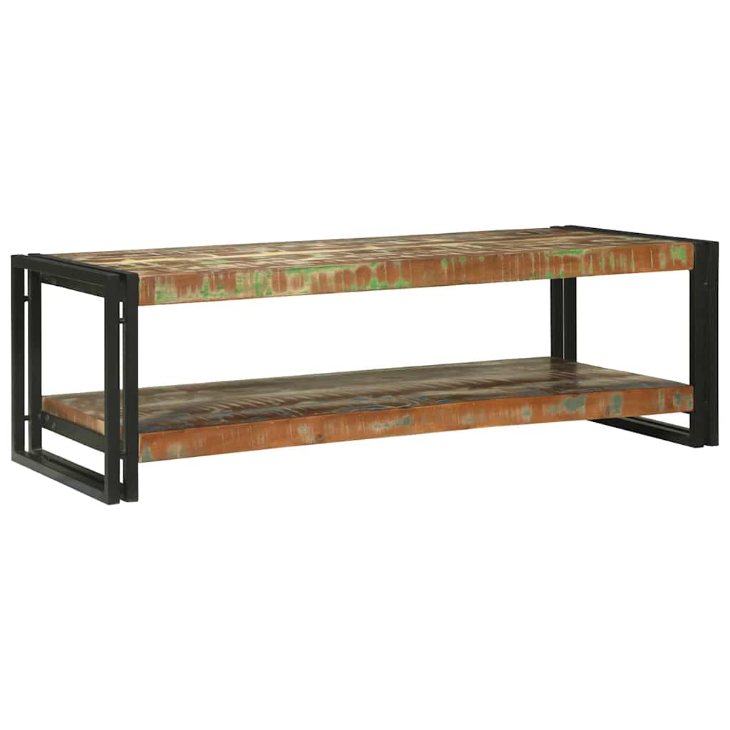 Couchtisch Mehrfarbig 120 x 50 x 38 cm recyceltes Massivholz