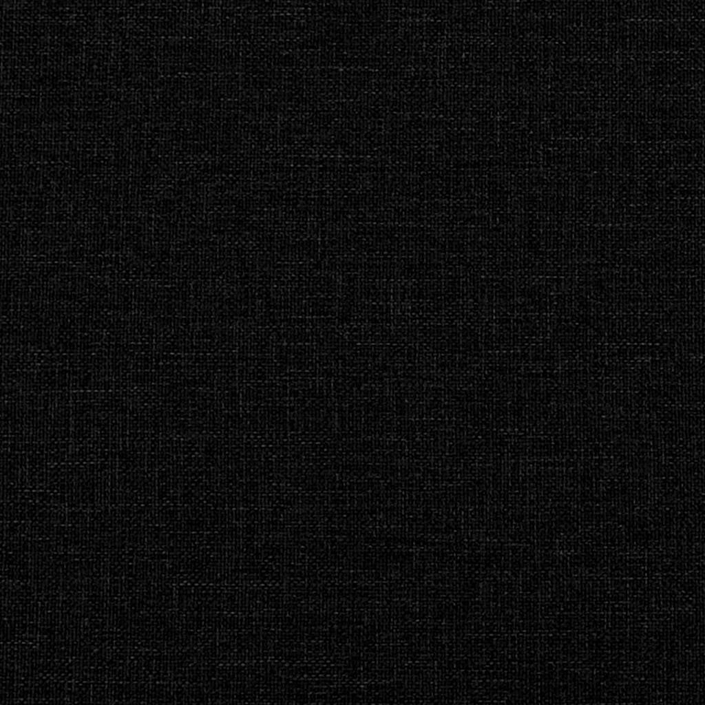 Modulares Sofa mit Kissen Stoff Schwarz