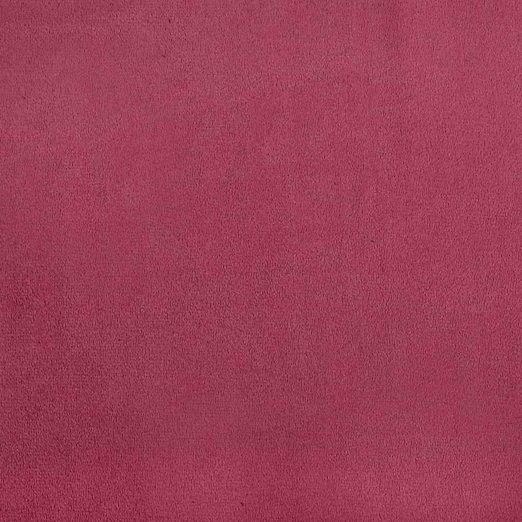 Modulares Sofa mit Kissen Samt Weinrot