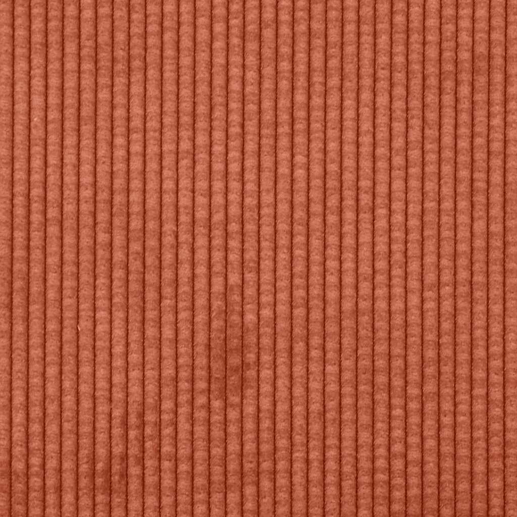 Modulares Sofa mit Kissen Cordstoff Rot Orange