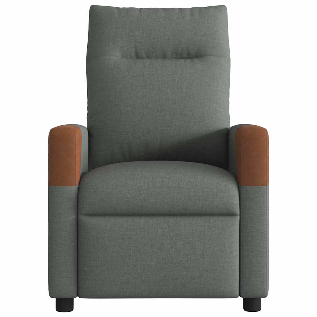 Relaxsessel Elektrisch Dunkelgrau Stoff