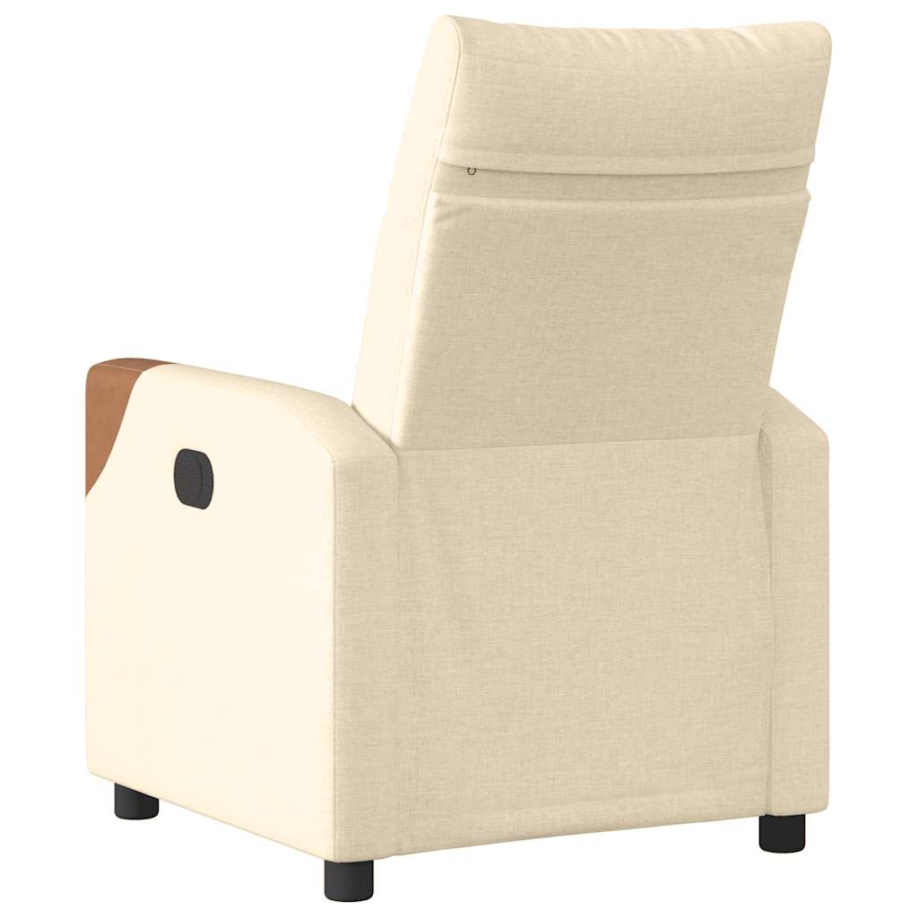 Relaxsessel Elektrisch Creme Stoff