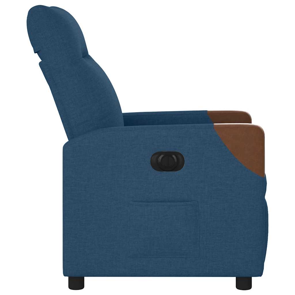 Relaxsessel Elektrisch Blau Stoff