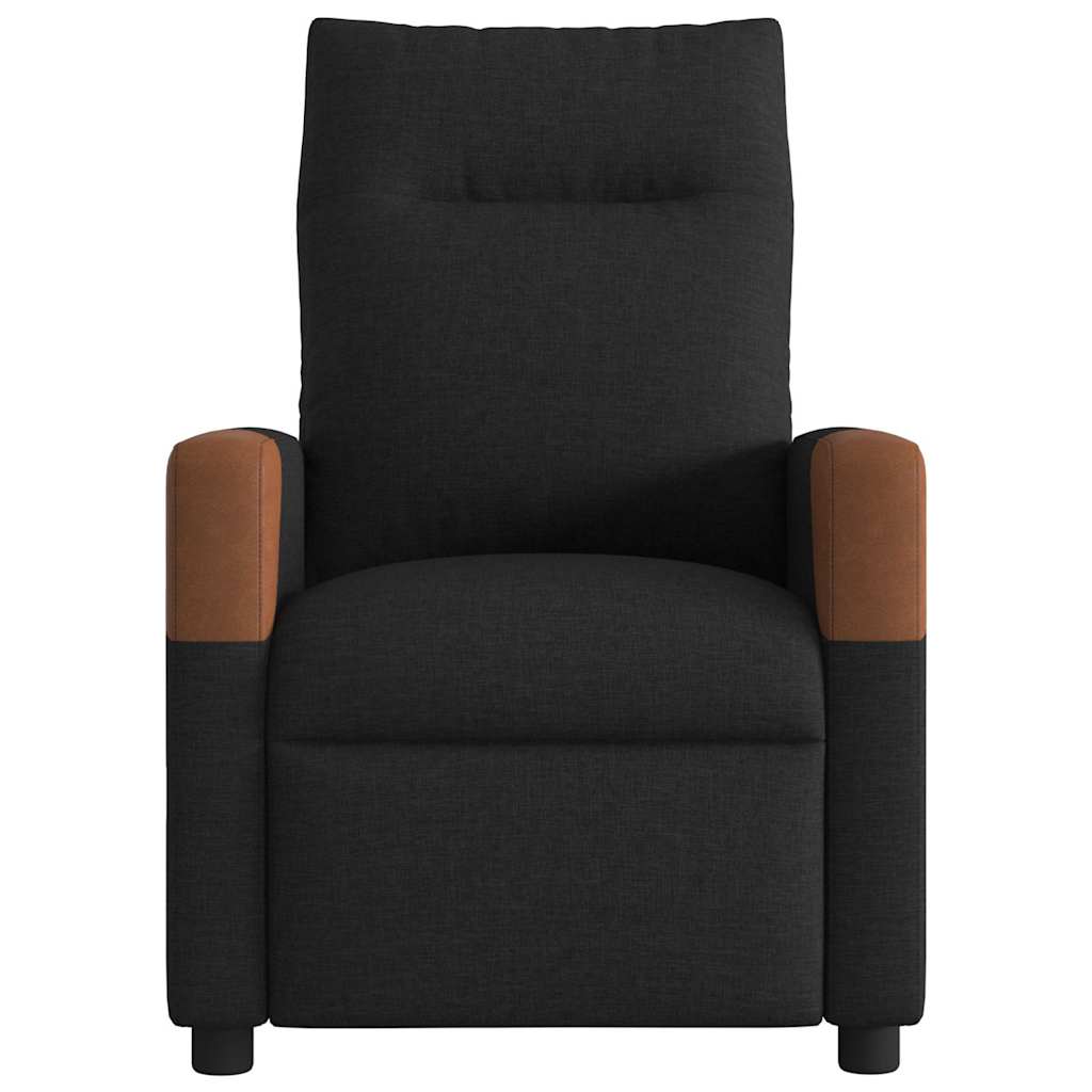 Massagesessel Elektrisch Schwarz Stoff