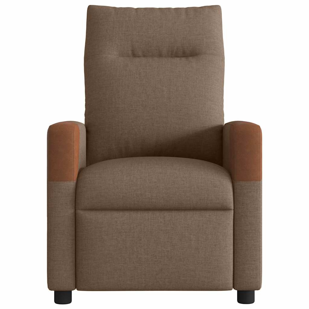 Massagesessel Elektrisch Braun Stoff