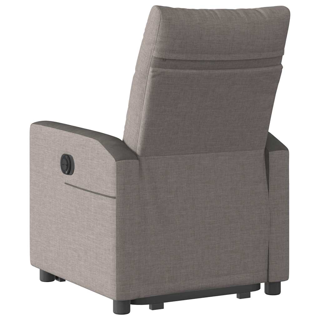 Relaxsessel mit Aufstehhilfe Taupe Stoff