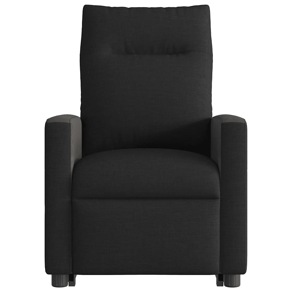 Relaxsessel mit Aufstehhilfe Elektrisch Schwarz Stoff