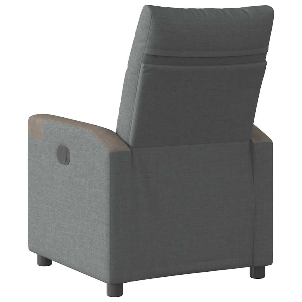 Relaxsessel Elektrisch Dunkelgrau Stoff