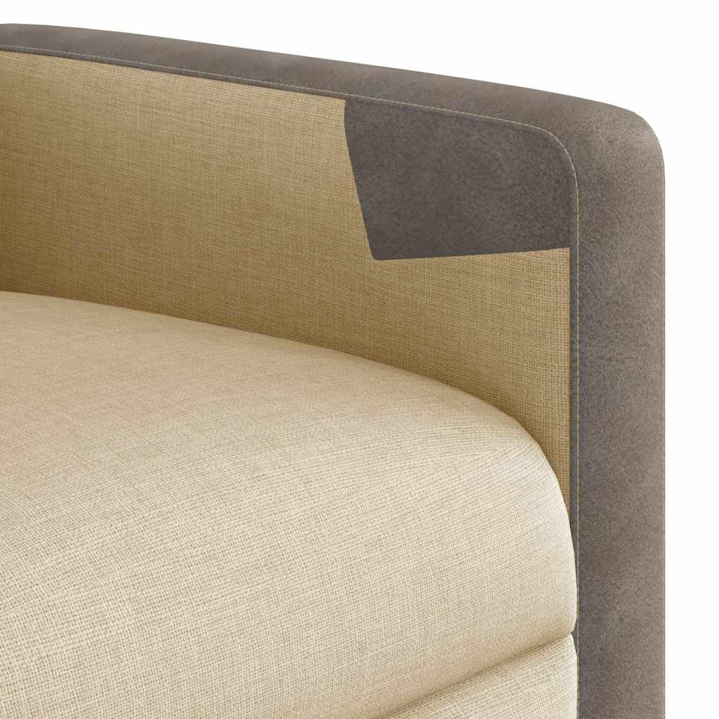 Massagesessel Elektrisch Creme Stoff