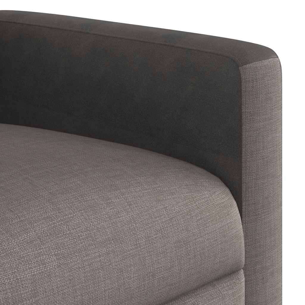 Massagesessel Taupe Stoff