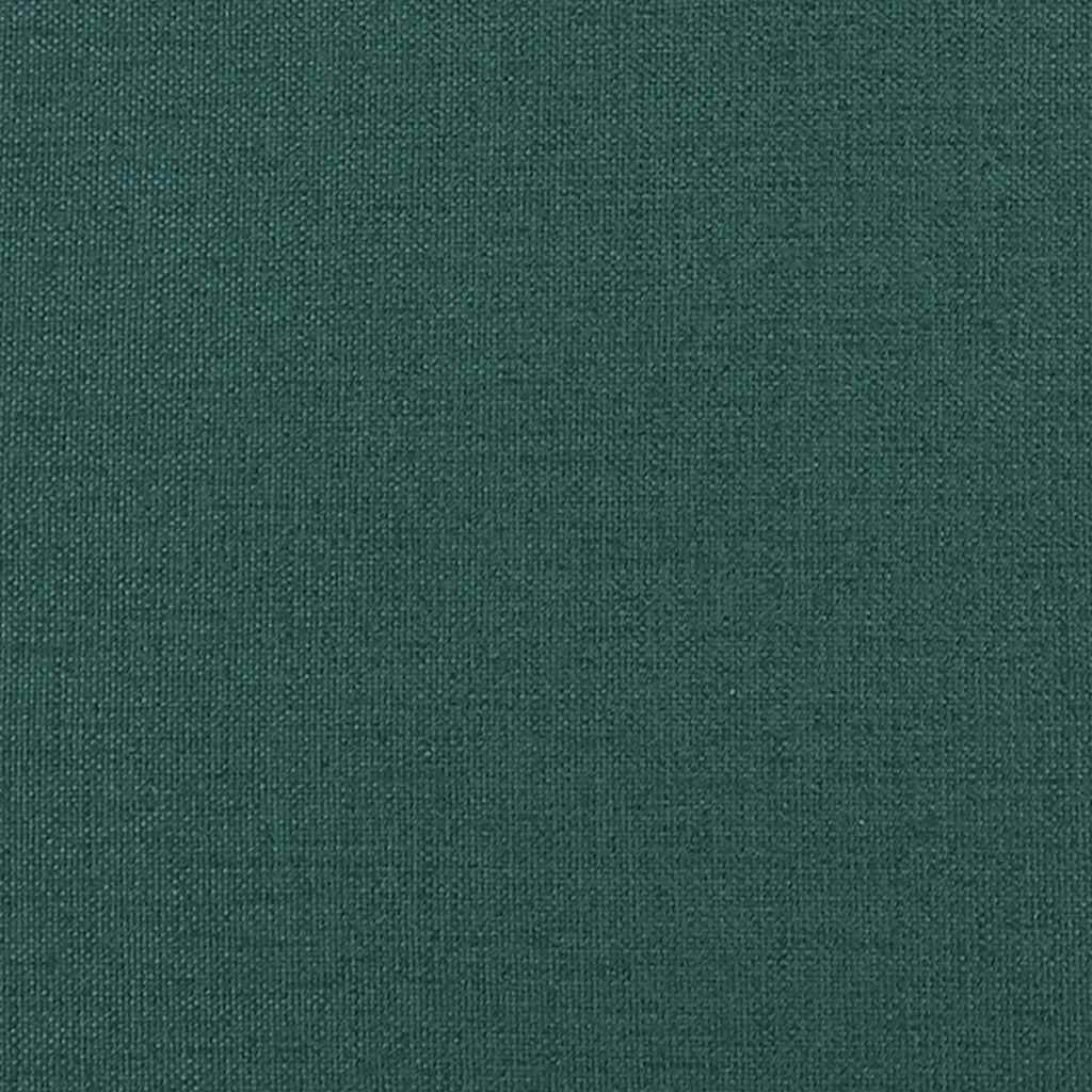 2-teiliges Sofa-Set mit Kissen, dunkelgrüner Stoff