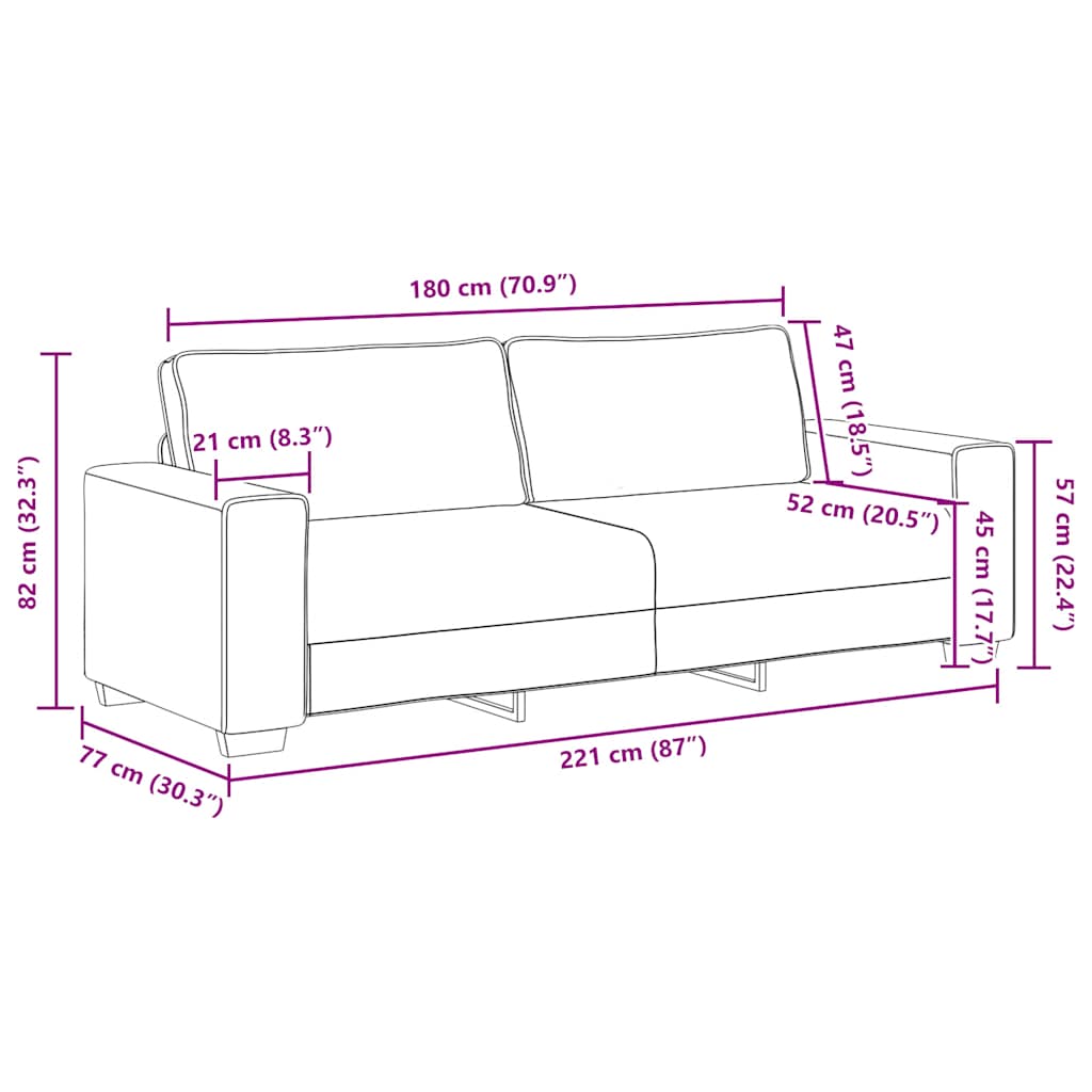 2-teiliges Sofa-Set mit Kissen, dunkelgrüner Stoff