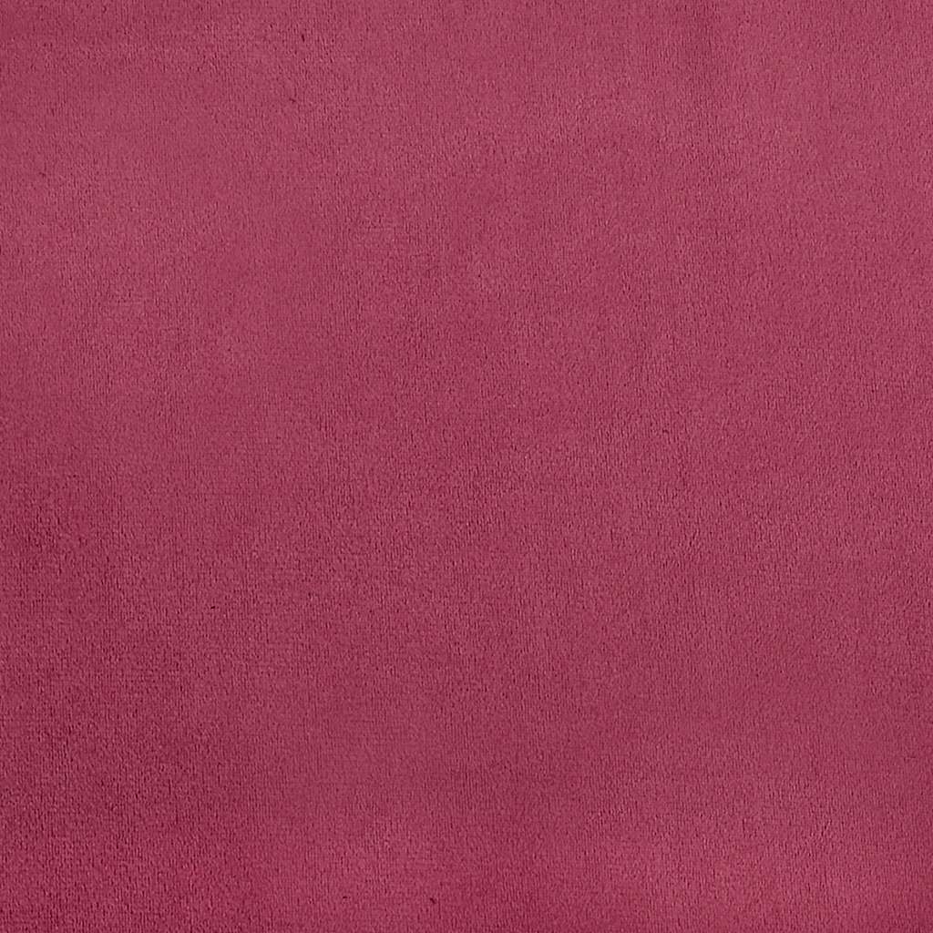 2-teiliges Sofa-Set mit Kissen, weinroter Samt