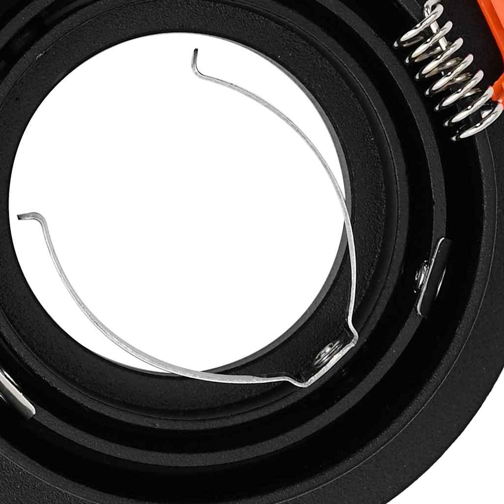 Spotlights 24 pcs Schwarz 9 x 9 x cm Aluminium