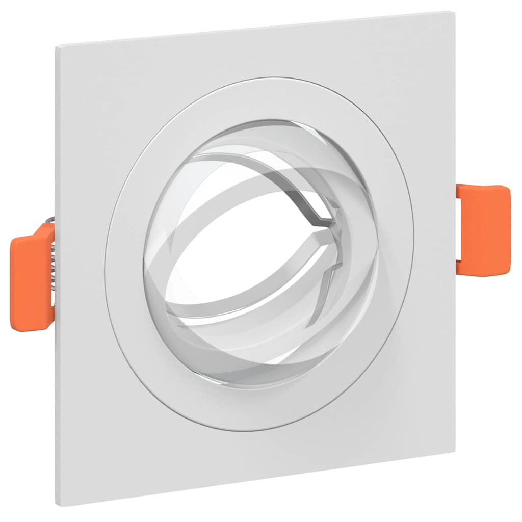 Spotlights mit Scheinwerfern 12 pcs Weiß 9 x 9 x cm Aluminium