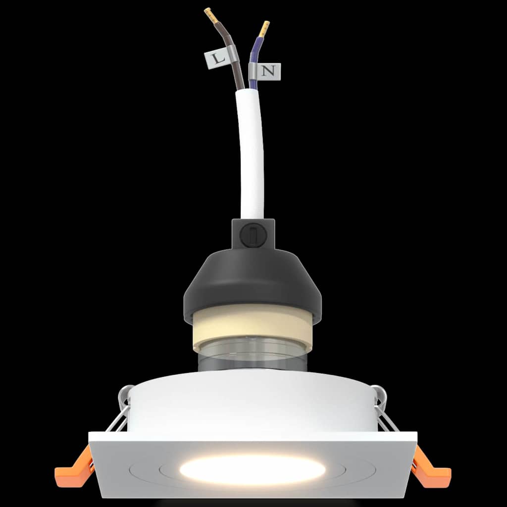 Spotlights mit Scheinwerfern 24 pcs Weiß 9 x 9 x cm Aluminium