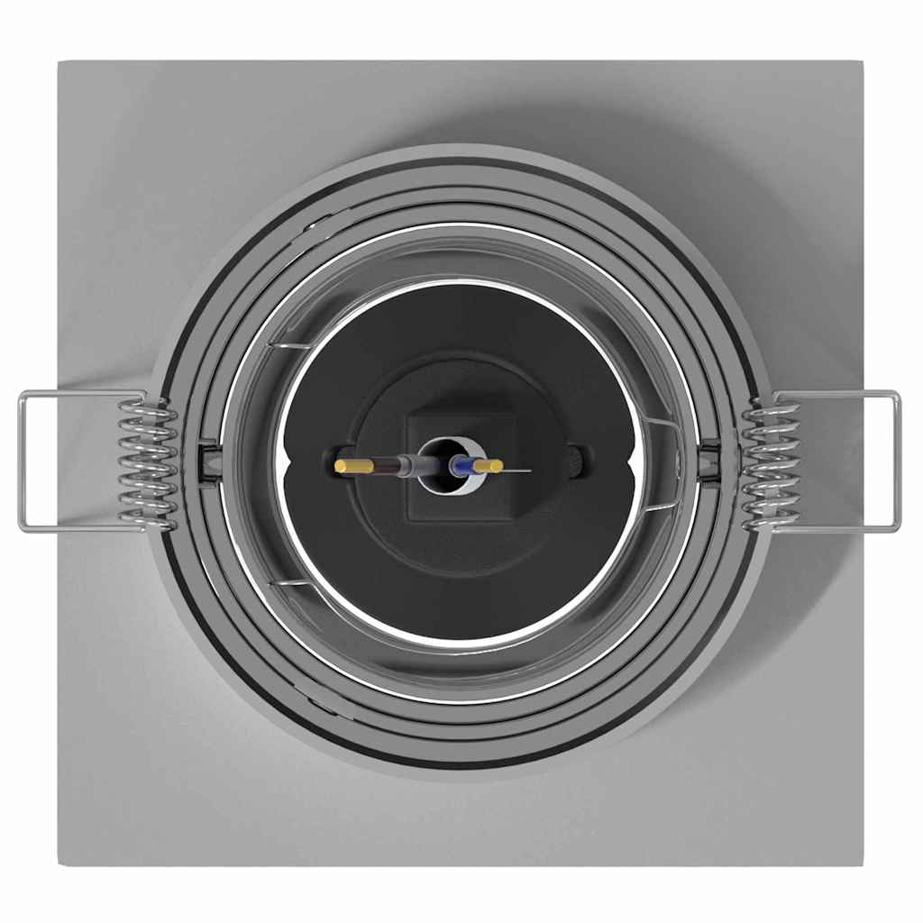 Spotlights mit Scheinwerfern 12 pcs Silber 9 x 9 x cm Aluminium