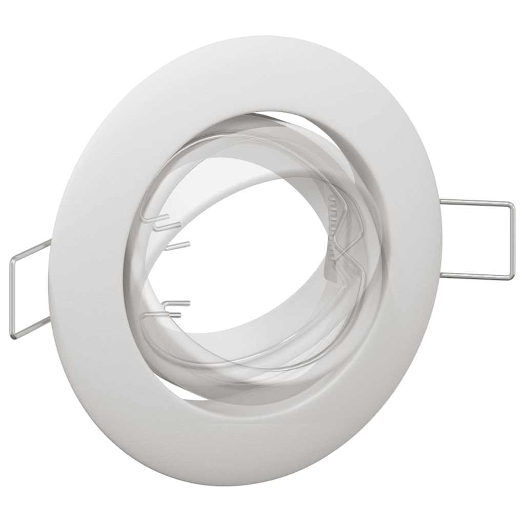 Spotlights mit Scheinwerfern 24 pcs Weiß 9 x 9 cm Metall