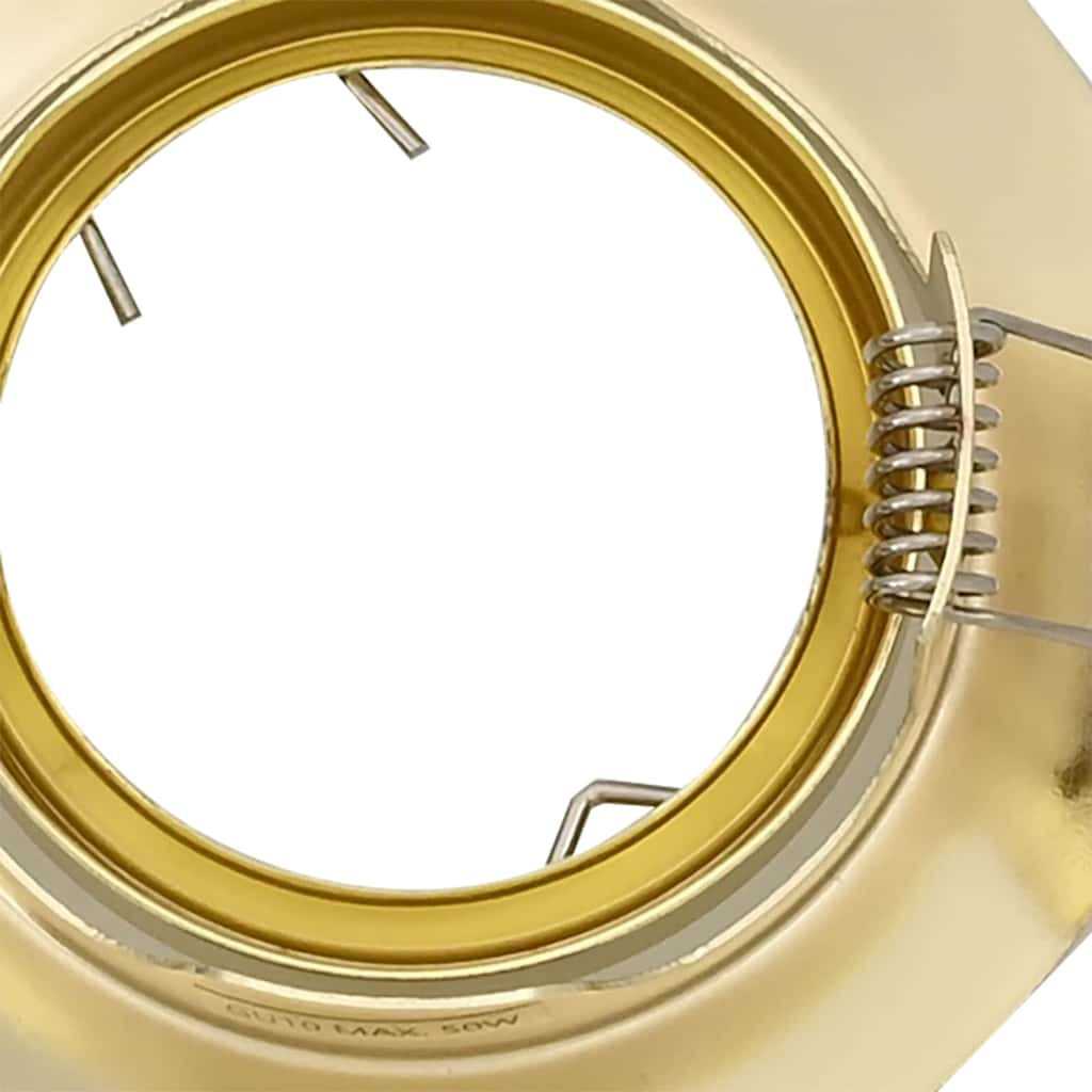 Spotlights mit Scheinwerfern 24 pcs Gold 9 x 9 cm Metall