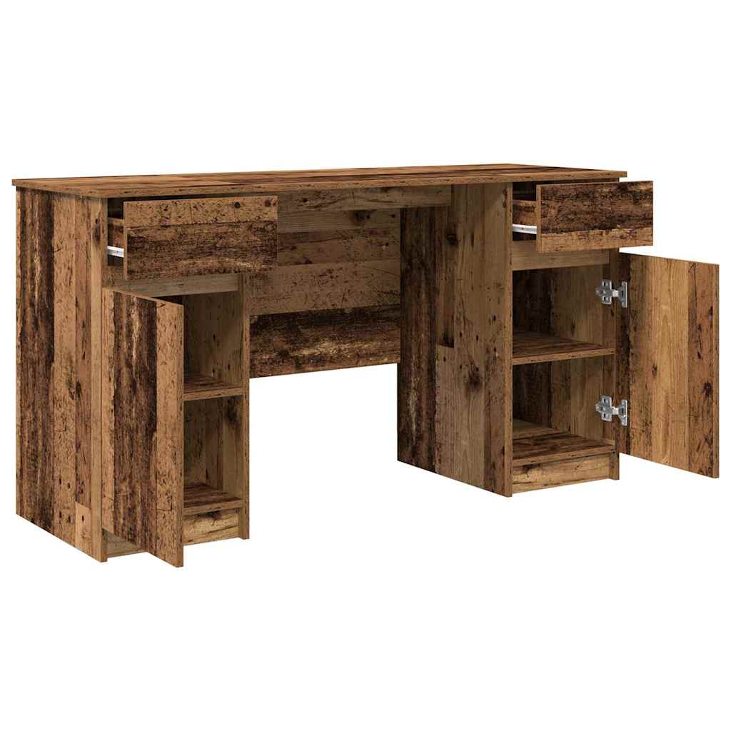 Schreibtisch mit Regal Altholz 140 x 49 x 76 cm Holzwerkstoff